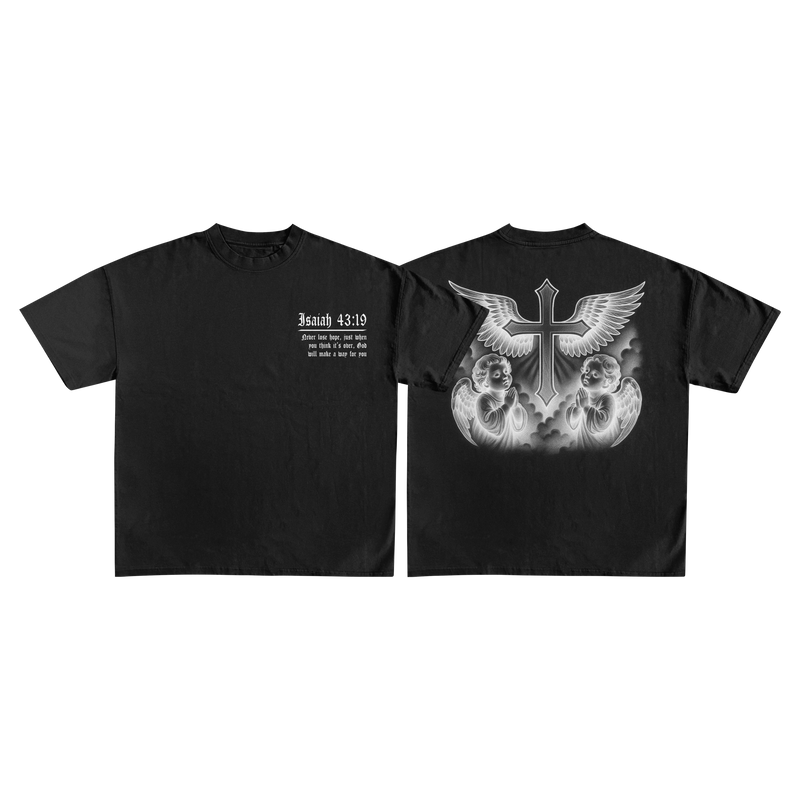 short black Isaiah 43:19 t shirt